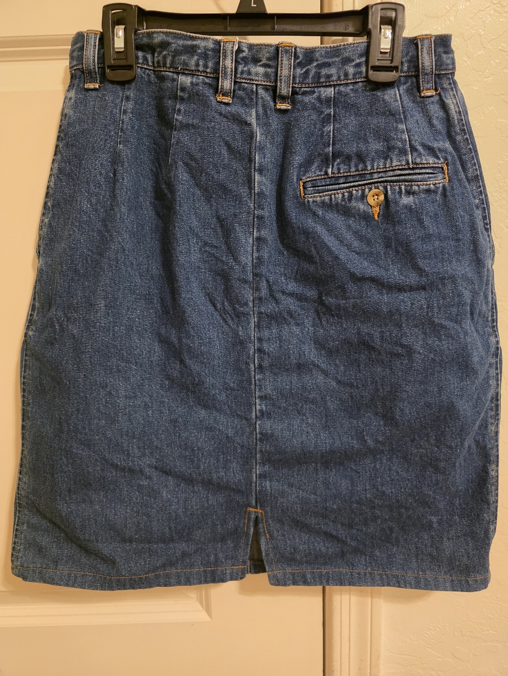 Eddie Bauer Vintage Blue Denim Skirt Size 4 - Picture 2 of 3